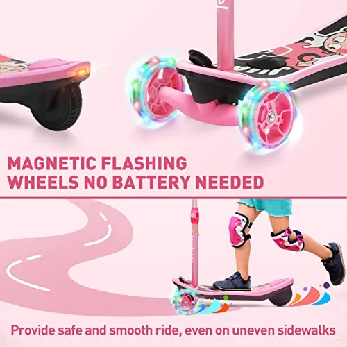isinwheel Electric Skateboard for Kids Ages 6-14– The Popular Toy of The Year! One-of-a-Kind Design Scooter   Skateboards   Hours of Fun (Pink)
