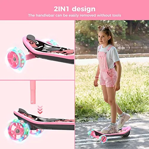 isinwheel Electric Skateboard for Kids Ages 6-14– The Popular Toy of The Year! One-of-a-Kind Design Scooter   Skateboards   Hours of Fun (Pink)