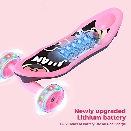 isinwheel Electric Skateboard for Kids Ages 6-14– The Popular Toy of The Year! One-of-a-Kind Design Scooter   Skateboards   Hours of Fun (Pink)