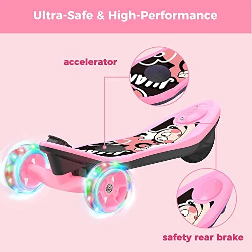 isinwheel Electric Skateboard for Kids Ages 6-14– The Popular Toy of The Year! One-of-a-Kind Design Scooter   Skateboards   Hours of Fun (Pink)