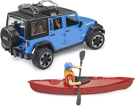 Jeep Wrangler Rubicon w Kayak and Figure