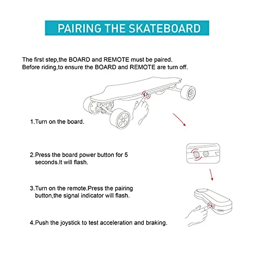 Jking Hand-held Wireless Remote Controller with 2.4G RF Technology for Battery Power Indicator with Electric Skateboard