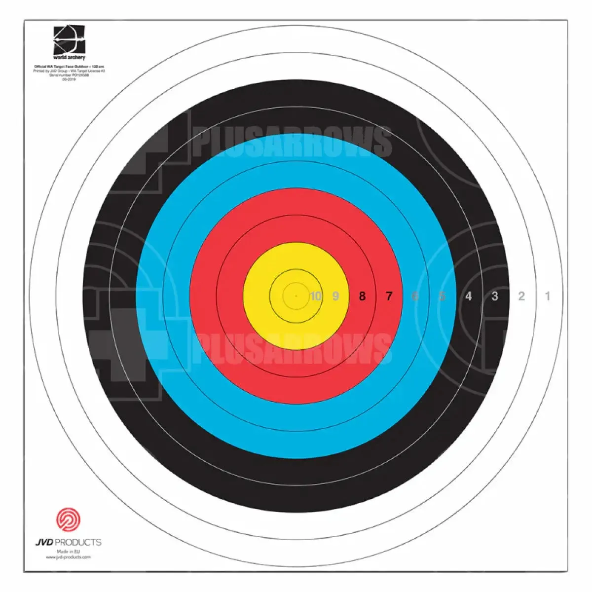 JVD Target Face Fita 122 cm (50 Pack)
