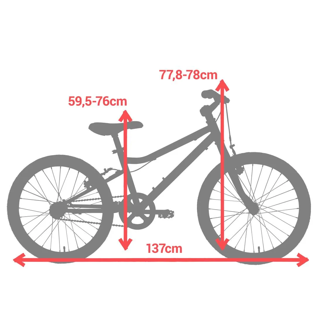 Kids' 6-9 Years 20" Hybrid Bike Riverside 100