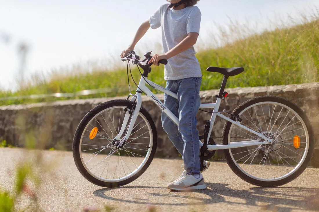 Kids' 9-12 Years 24" Hybrid Bike Riverside 100