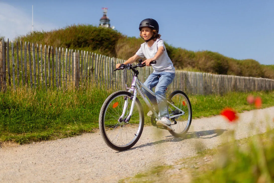 Kids' 9-12 Years 24" Hybrid Bike Riverside 100
