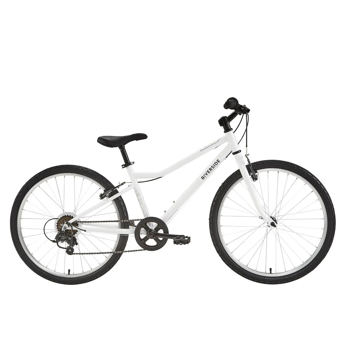 Kids' 9-12 Years 24" Hybrid Bike Riverside 100