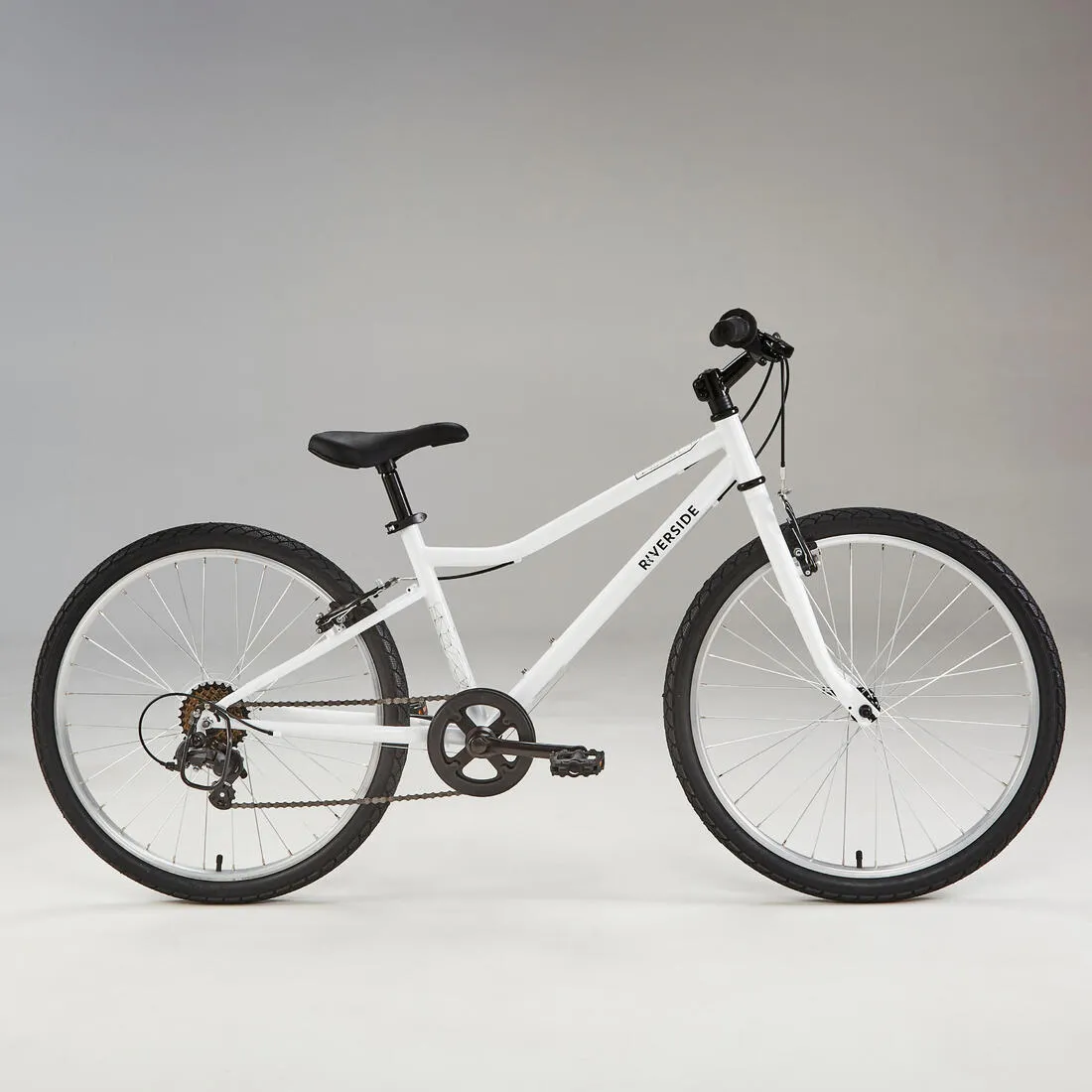 Kids' 9-12 Years 24" Hybrid Bike Riverside 100