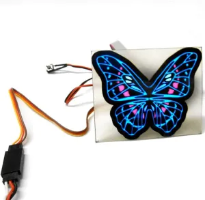 L-019 1/10 Scale Racing Car Truck Body Shell Roof Bonnet Butterfly Decal Light