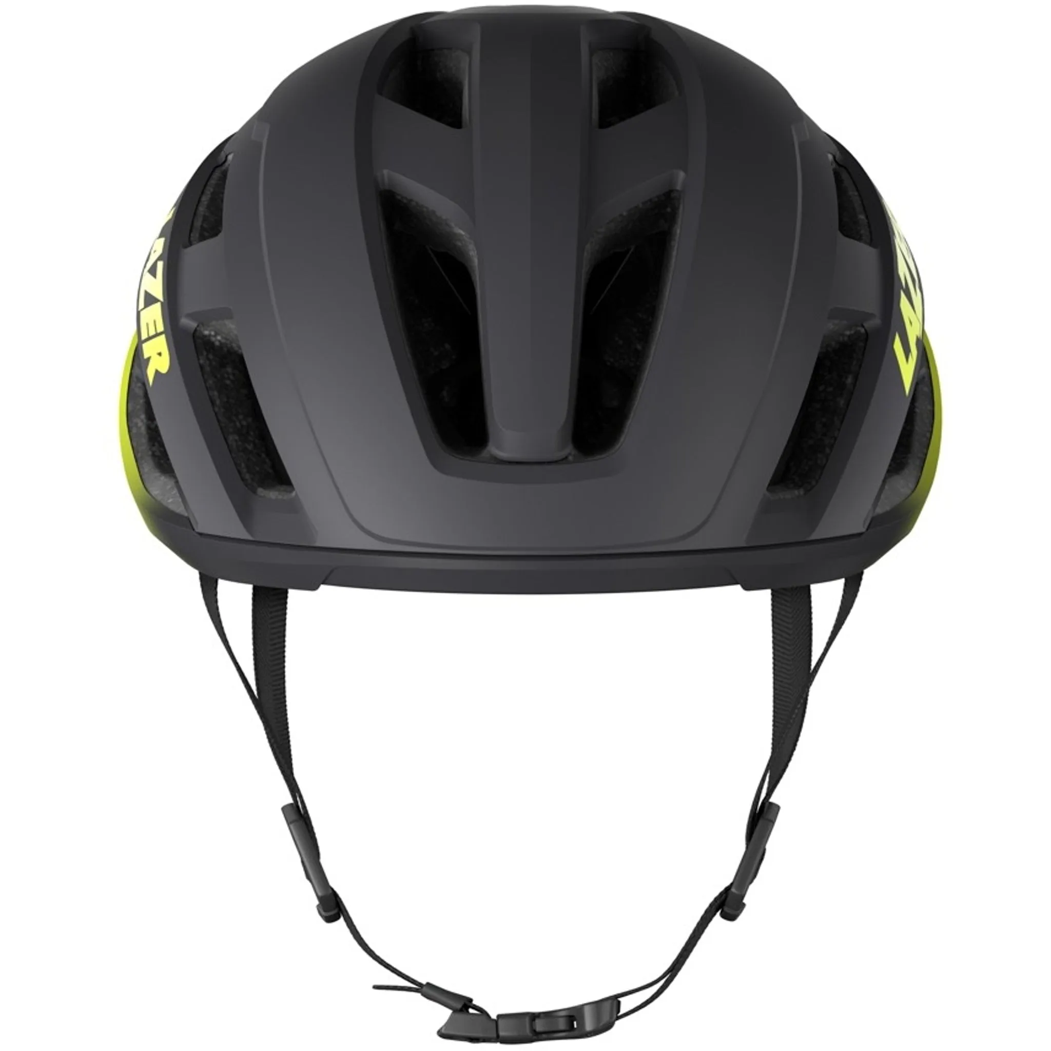 Lazer Strada Kineticore Road Helmet Matte Dark Grey/Flash Yellow