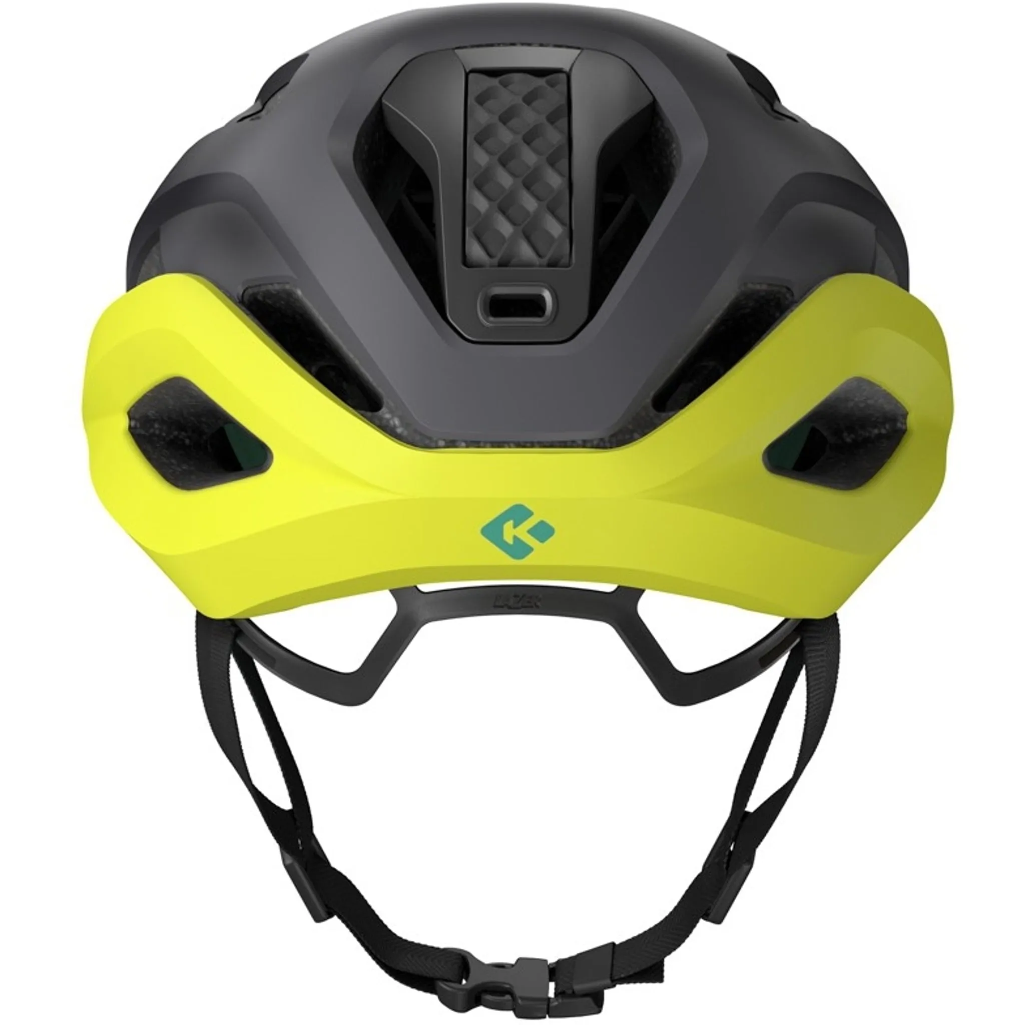 Lazer Strada Kineticore Road Helmet Matte Dark Grey/Flash Yellow