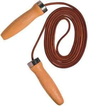 LEATHER SKIPPING JUMP SKIP ROPE - BALL BEARING SWIVEL
