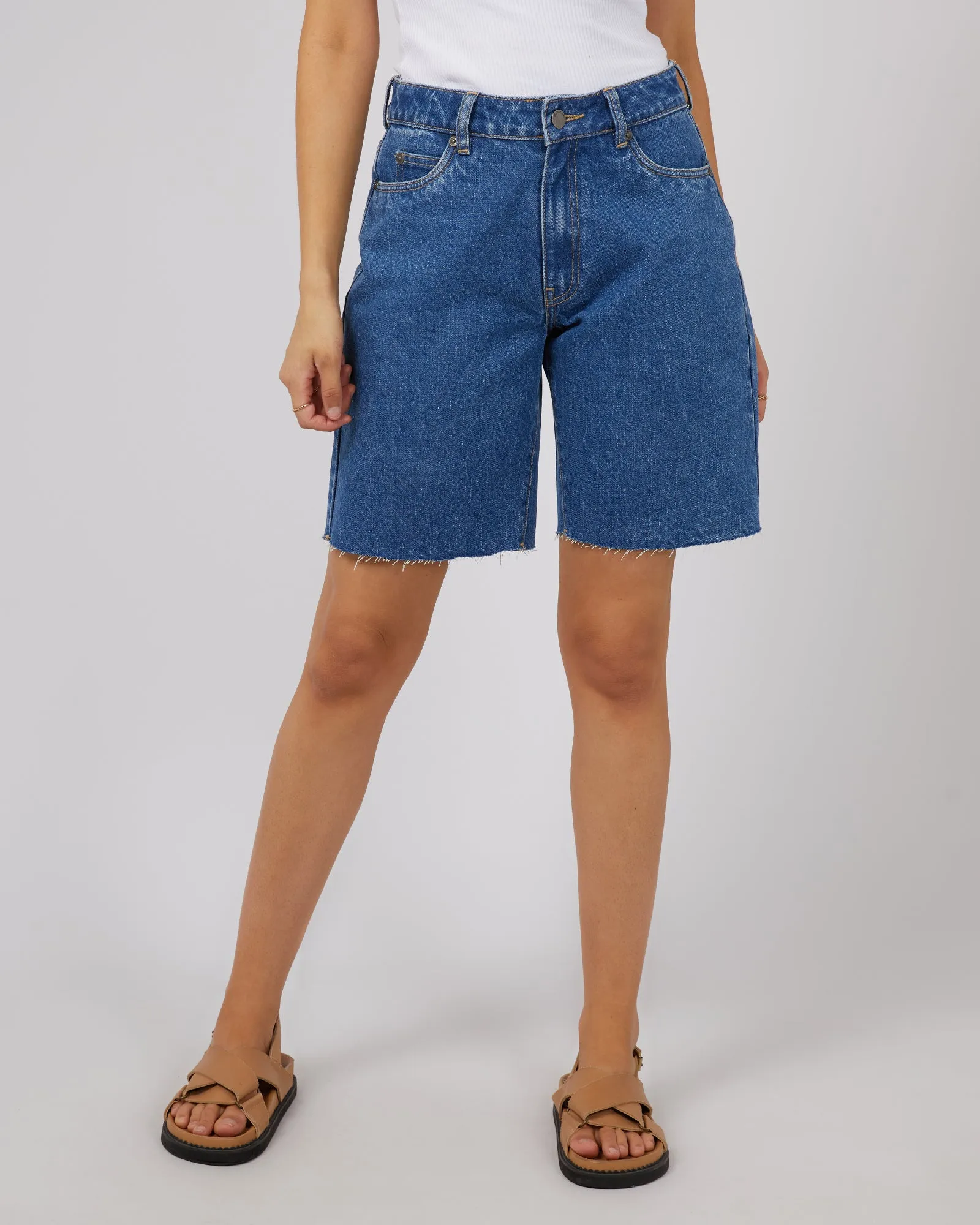 LEXIE DENIM JORT - HERITAGE BLUE