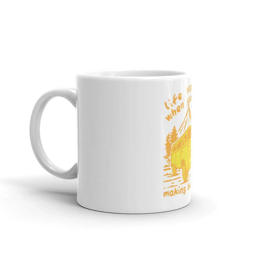 Life happens when you are making busy plans mug