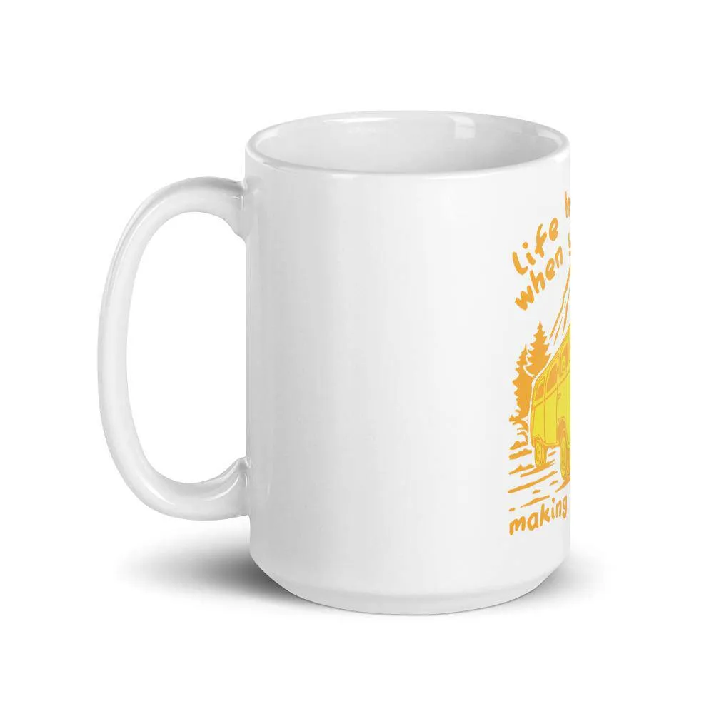 Life happens when you are making busy plans mug