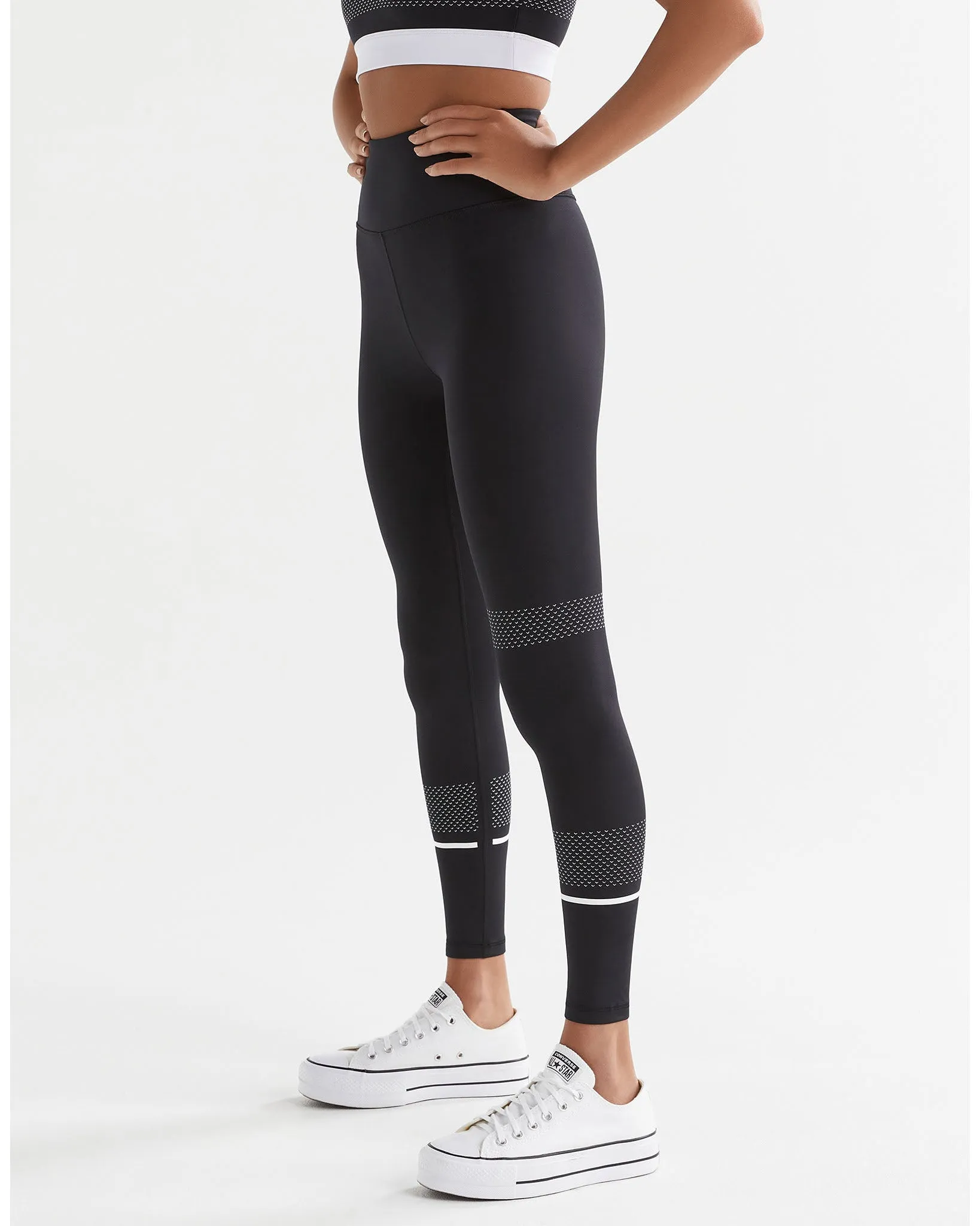 Lilybod Activate Full Length Legging - Black/White