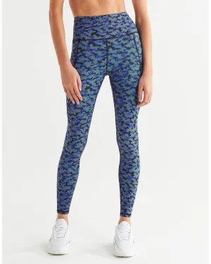Lilybod Josi Legging - Blue Forest Print