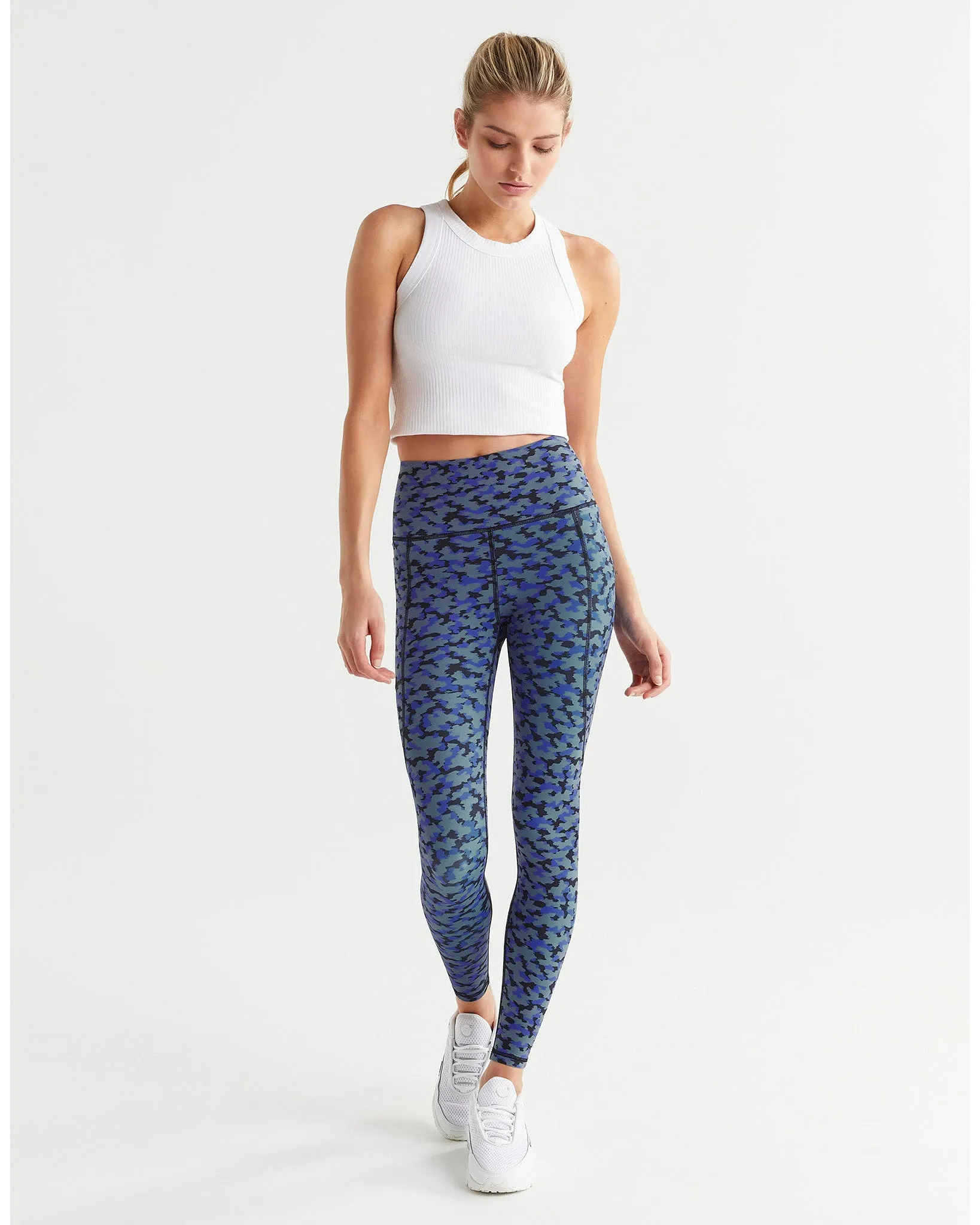 Lilybod Josi Legging - Blue Forest Print