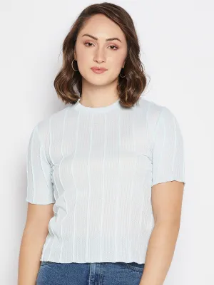 Madame Sky Cotton Striped Top