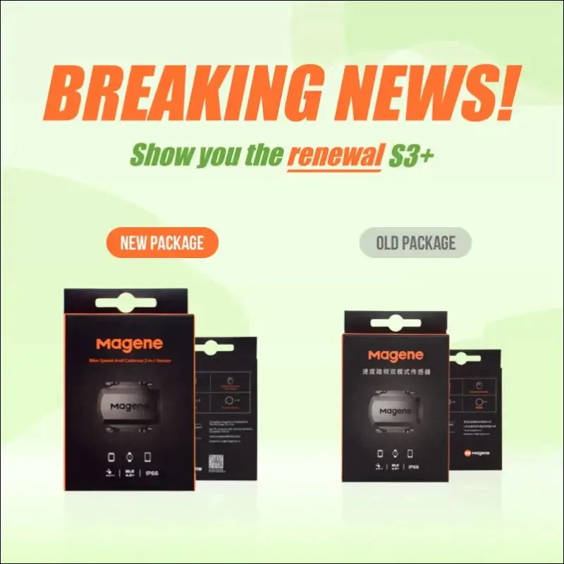 Magene cadence sensor speed s3  - ant /bluetooth - compatible with garmin, igp, bryton - bike
