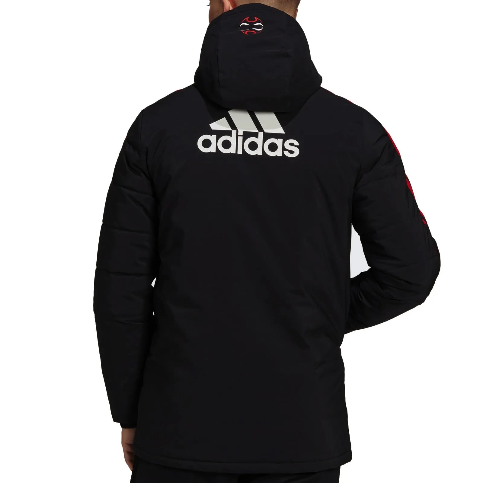 Manchester United soccer retro bench padded jacket 2022 - Adidas