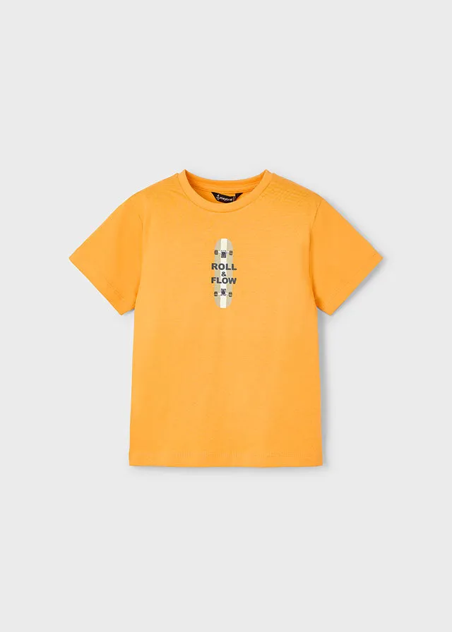 Mayoral Boys Orange Skater T-Shirt
