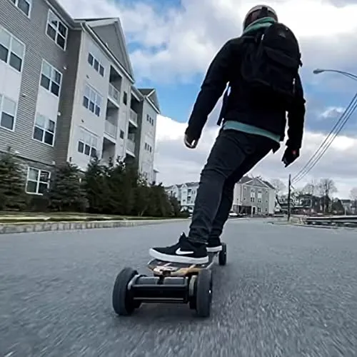 MEEPO Hurricane Bamboo Pro Off-Road All Terrain Electric Skateboard, Ultra-Long 31 Miles Range Mountain Board, Highest 32 MPH Top Speed, 365 Days Warranty, Professional for Adult