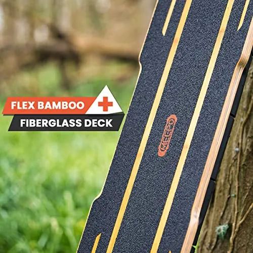 MEEPO Hurricane Bamboo Pro Off-Road All Terrain Electric Skateboard, Ultra-Long 31 Miles Range Mountain Board, Highest 32 MPH Top Speed, 365 Days Warranty, Professional for Adult