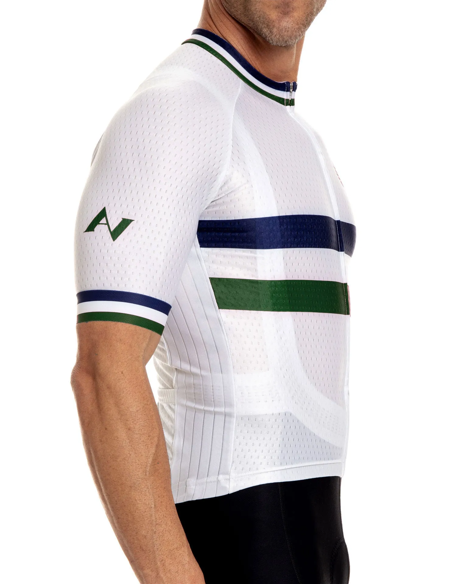 Men Cycling Jersey - Les Héritage Vert Cycling
