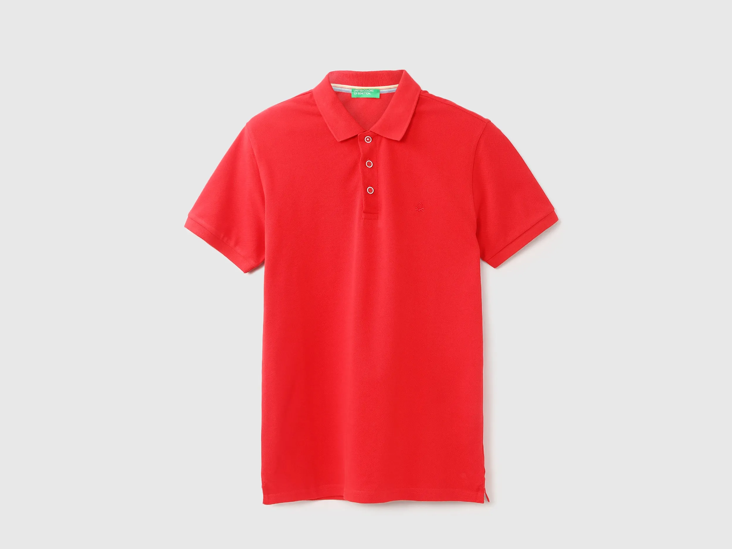Men Red Solid Regular Polo T Shirt