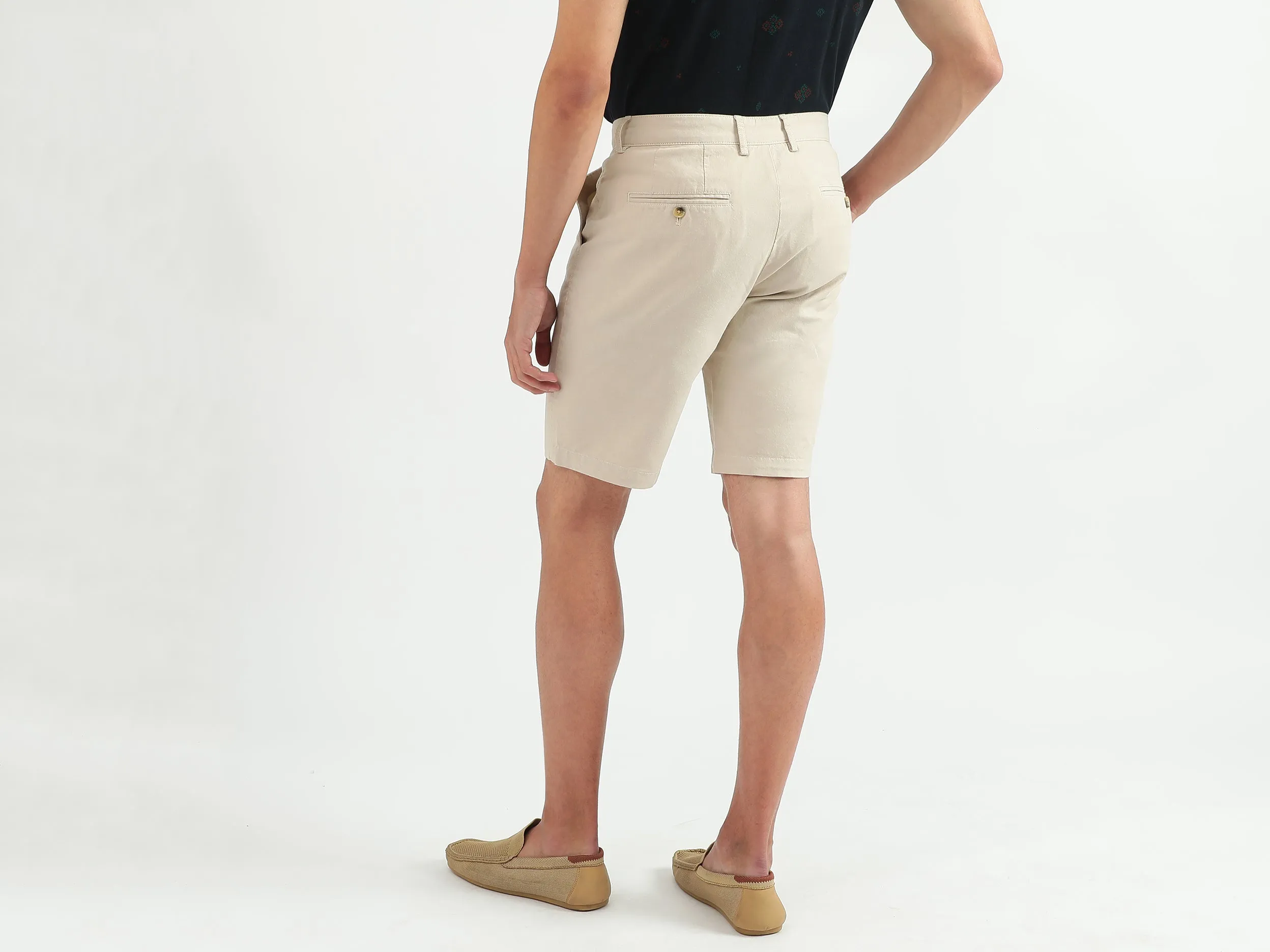 Men Solid Slim Fit Shorts