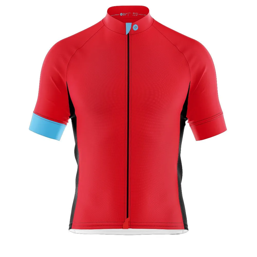 Mens Bezzie Red Cycling Jersey