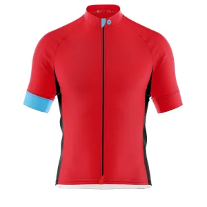 Mens Bezzie Red Cycling Jersey