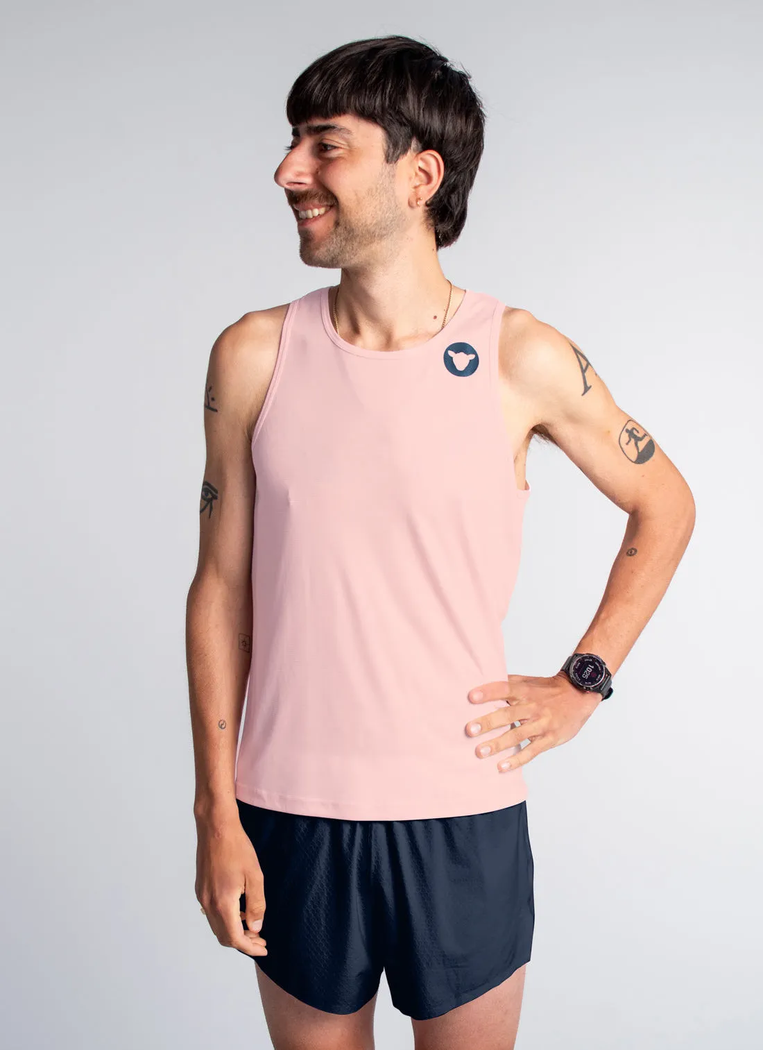Men's Dry Singlet - Barely Pink