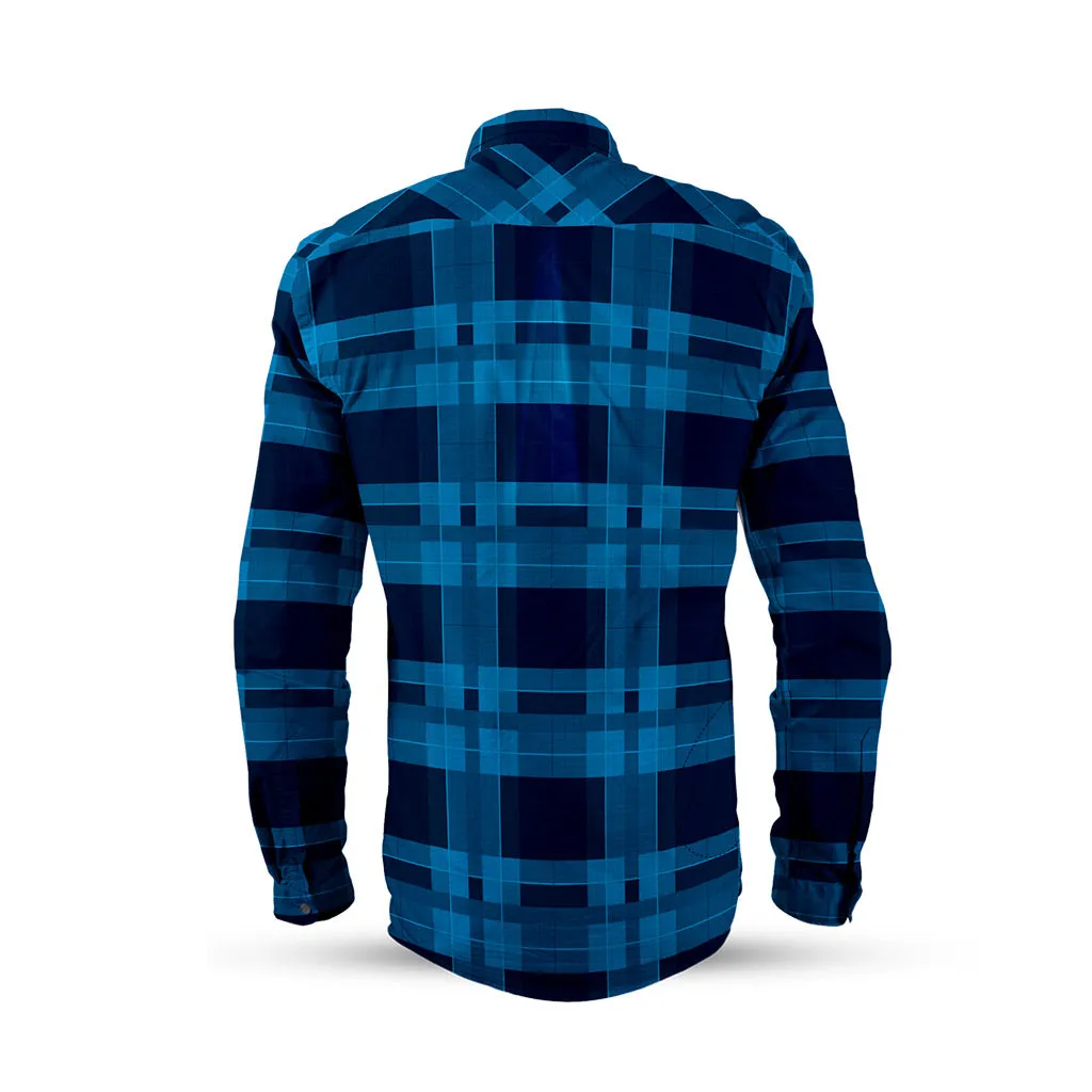 Men's Long Sleeve Adventure Shirt (Cyan)