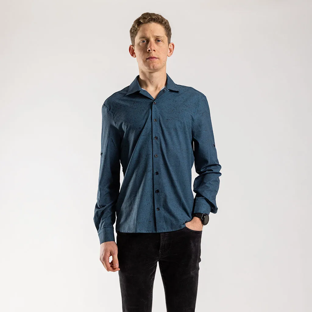 Men's Long Sleeve Adventure Shirt (Sea Melange)