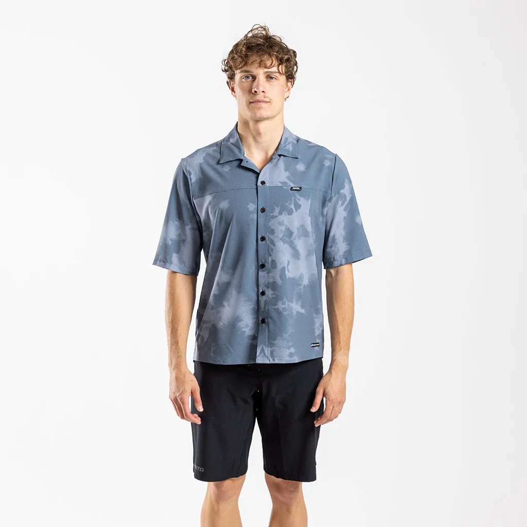 Men's Short Sleeve Adventure Shirt (Blue Elemental)