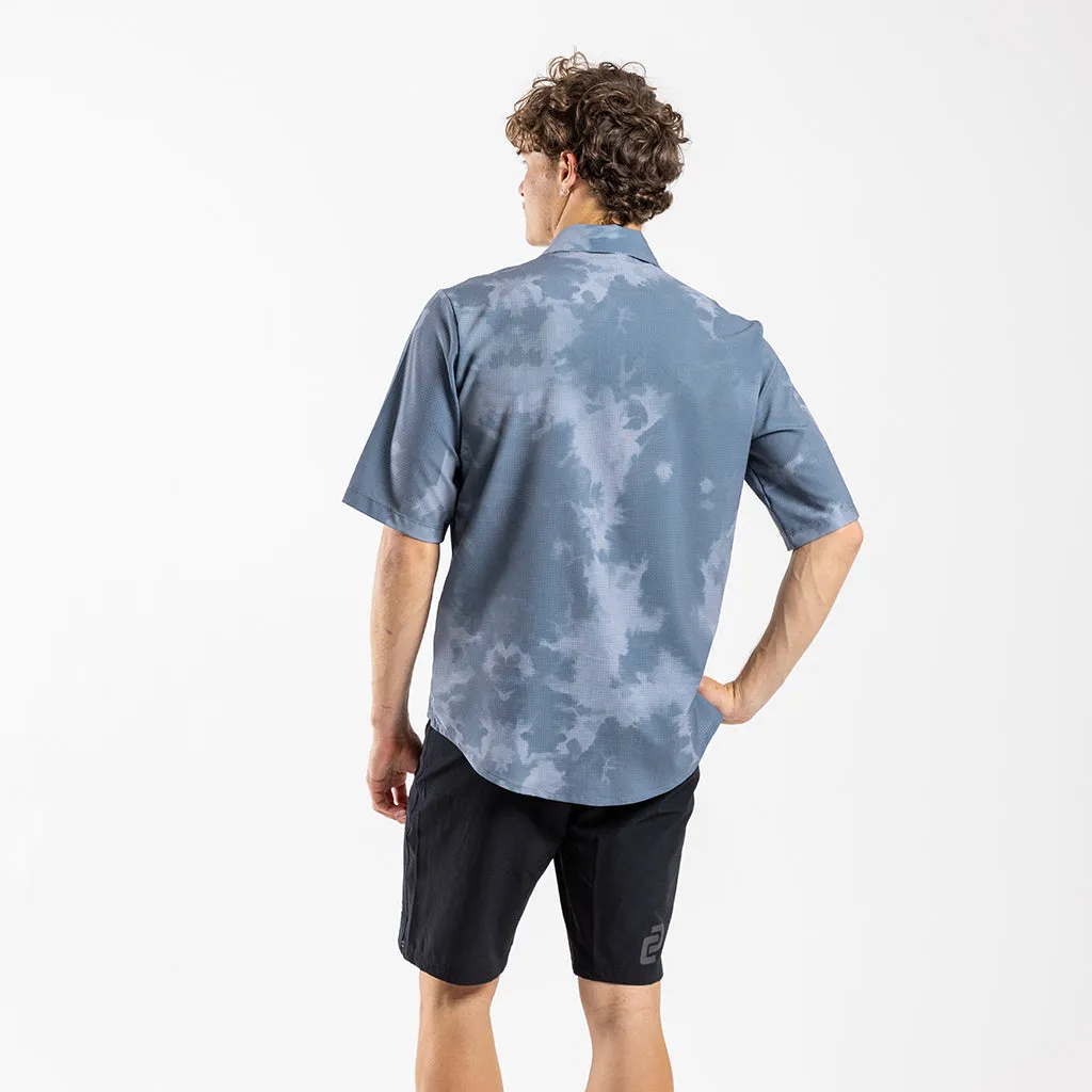 Men's Short Sleeve Adventure Shirt (Blue Elemental)