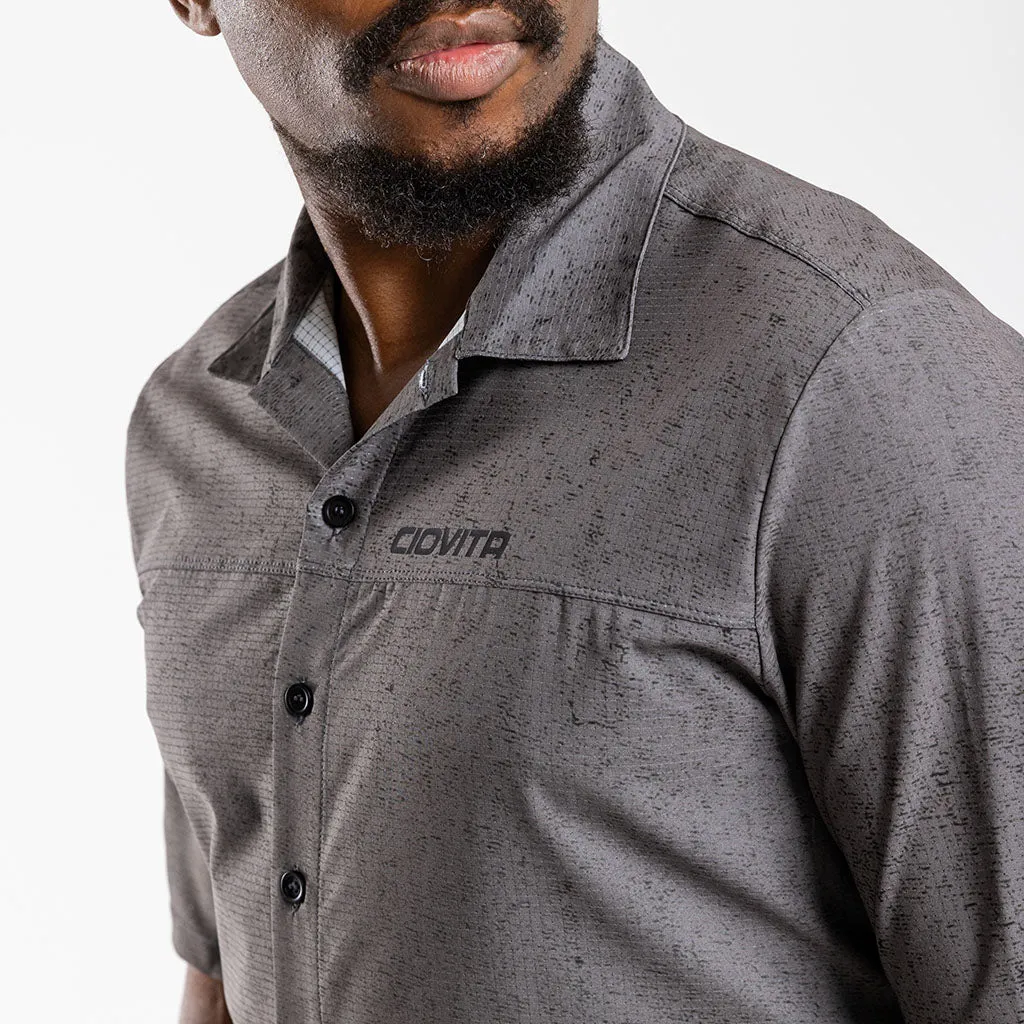 Men's Short Sleeve Adventure Shirt (Grey Melange)