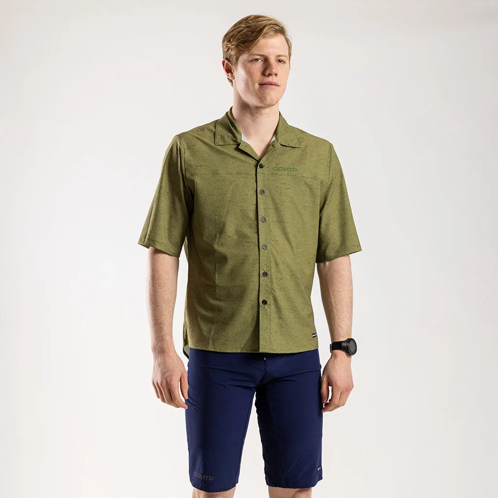 Men's Short Sleeve Adventure Shirt (Olive Melange)
