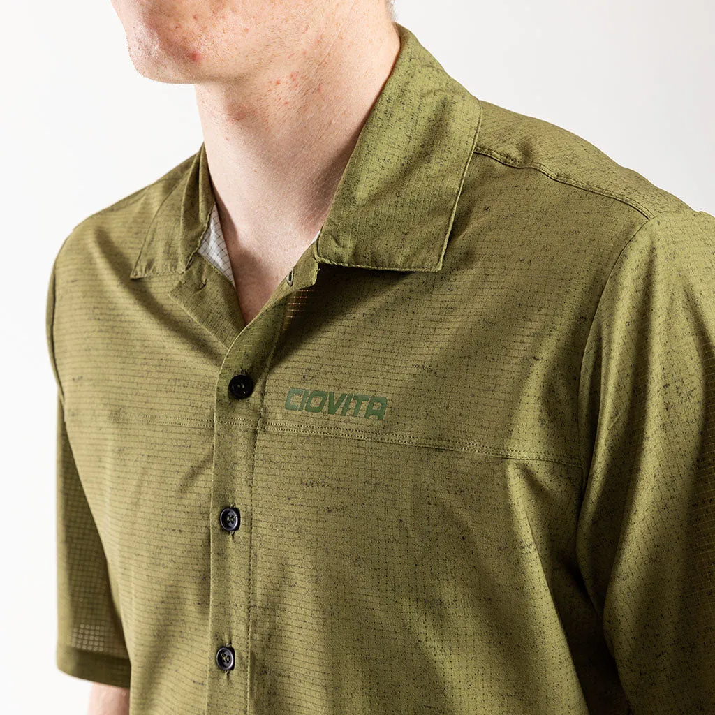 Men's Short Sleeve Adventure Shirt (Olive Melange)