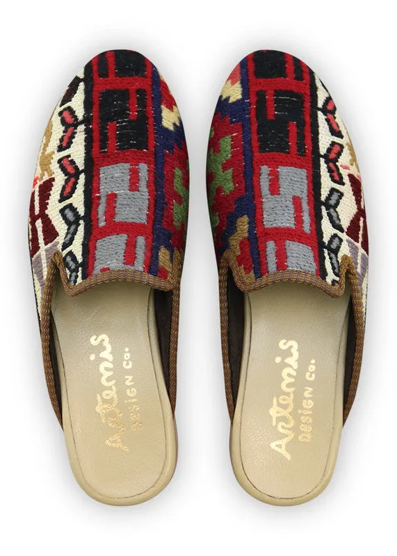 Men's Sumak Kilim Slippers - Size 10