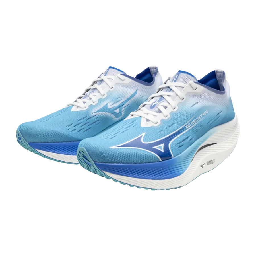 MIZUNO Wave Rebellion Pro 2, Laufschuh, Damen, River Blue/Mugen Blue/White