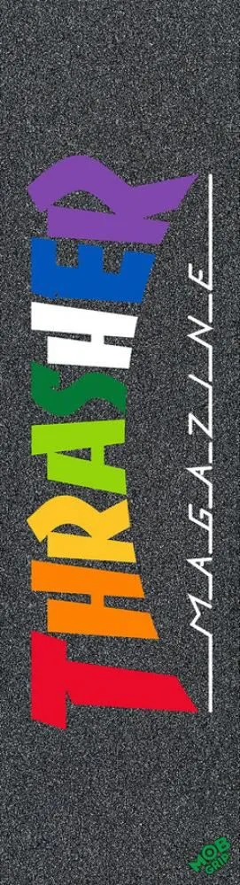MOB Graphic Skateboard Grip Tape Thrasher Rainbow