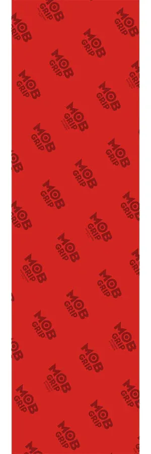 Mob Grip Tape 9in x 33in Transparent Red Sheet