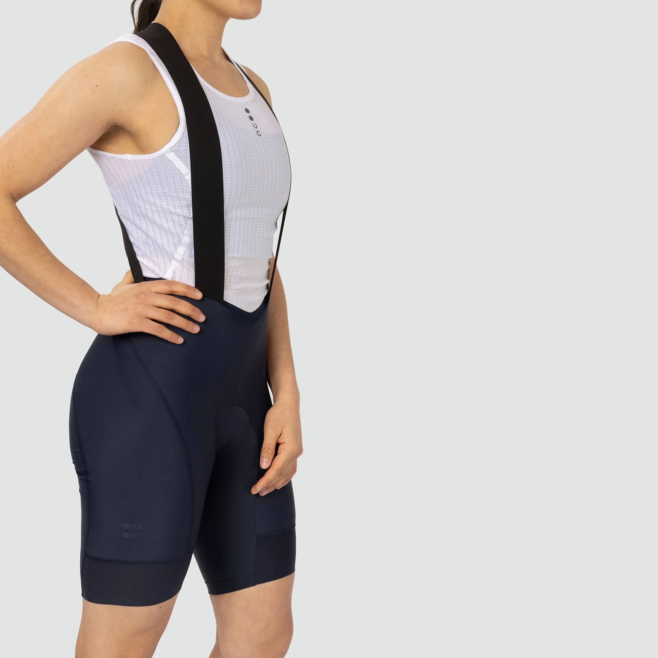 Mono Womens Bib Short - UC Navy