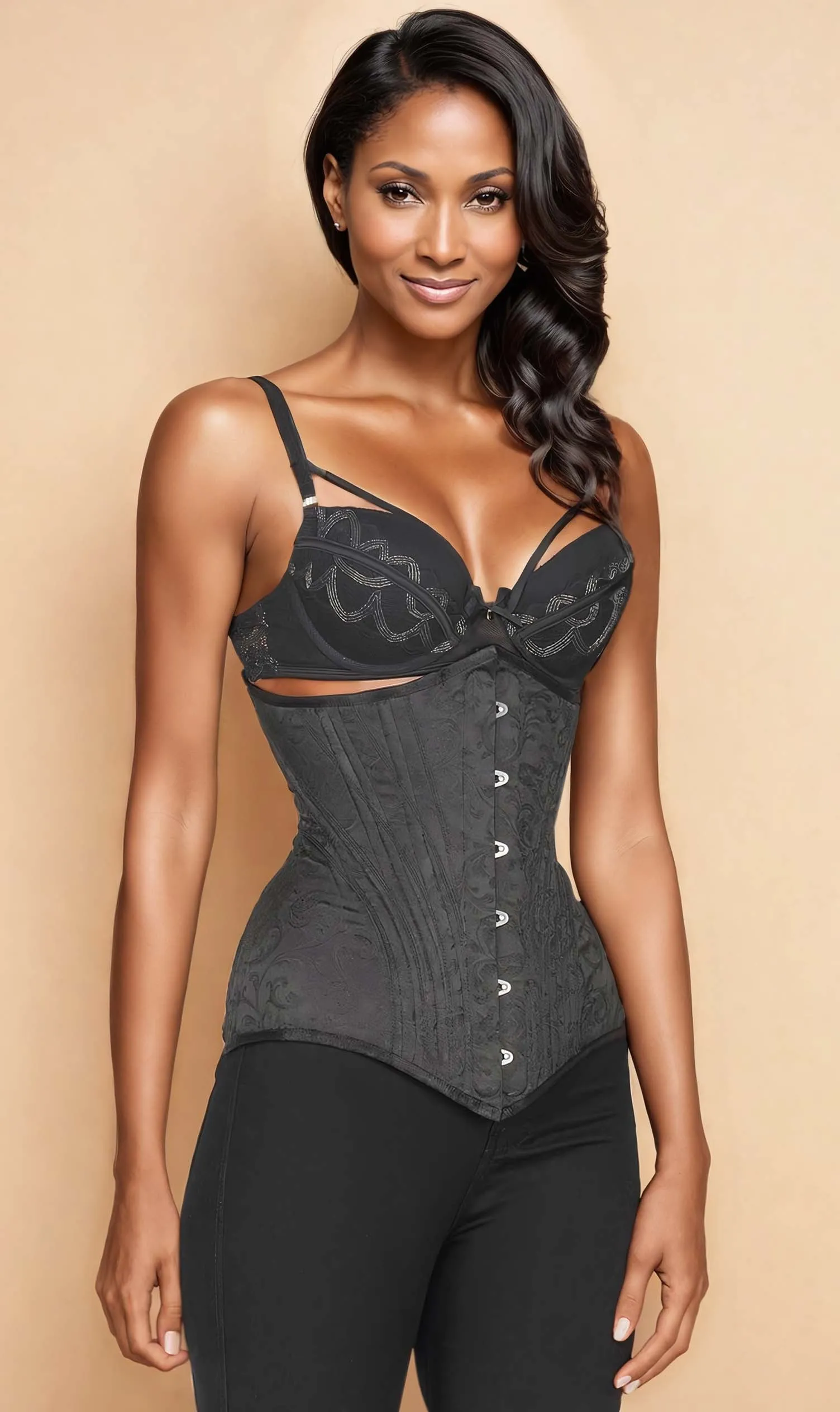 Neith Custom Made Waist Cincher Brocade Corset