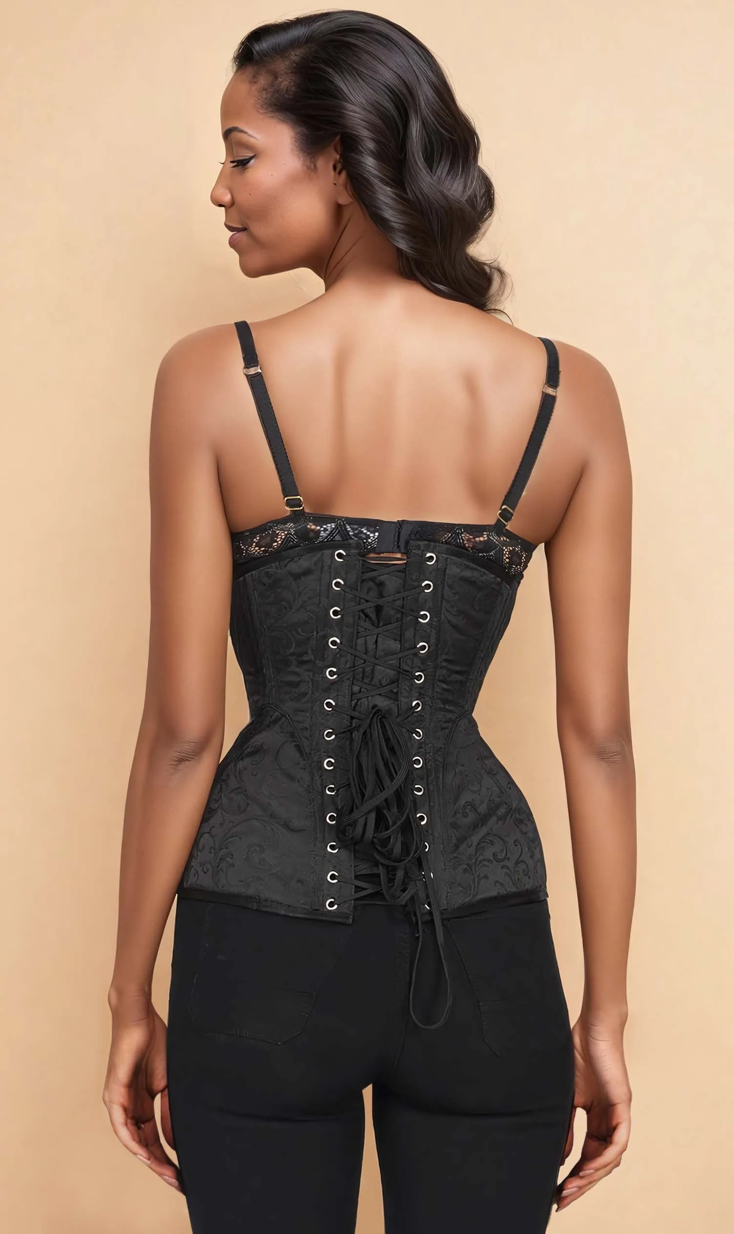 Neith Custom Made Waist Cincher Brocade Corset