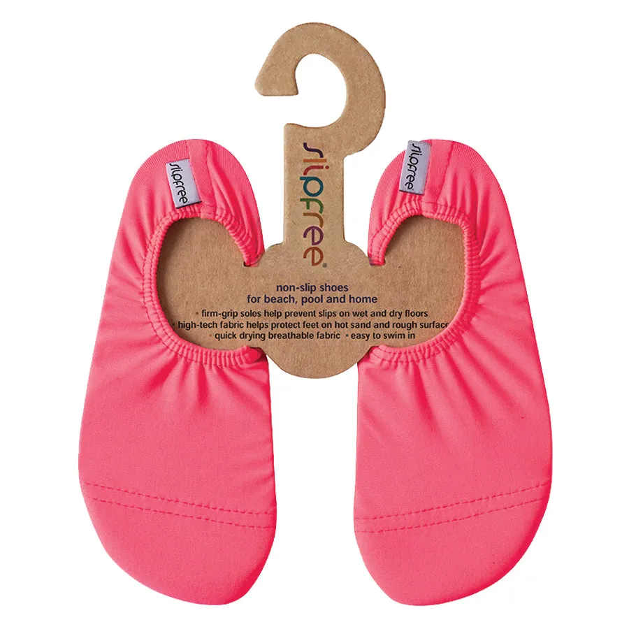Neon Fuchsia Kids Slipfree Shoes