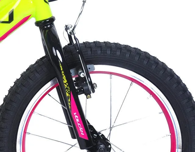 Neon Volcan Girls 16 inch Bicycle